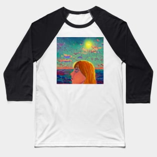 Girl with the Sun in Her Eyes Baseball T-Shirt